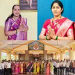 🛑अक्षता गावडे, मानसी भोगावकर यांच्या प्रचाराचा चौके भराडी देवी मंदिरात श्रीफळ वाढवून शुभारंभ.