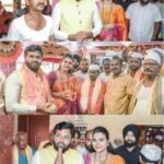 🛑श्री देवी माऊली पंचायतन देवतांच्या मूर्ती प्राणप्रतिष्ठापनेला भाजपचे युवा नेते मा.विशालजी परब यांनी पत्नी सौ.वेदिका परब यांच्यासह मंदिरात सदिच्छा भेट.