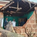 🛑चेंदवण येथील वादळी वाऱ्यासह पावसाचा तडाखा मेस्त्री कुटुंबाचे घराचे नुकसान..