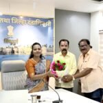 🛑सामाजिक कार्यकर्ते राजेंद्र पेडणेकर,व्यापारी संजय मालंडकर यांनी घेतली जिल्हाधिकारी यांची भेट.