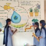 🛑पाट हायस्कूल मध्ये भीत्ती चित्राच्या माध्यमातून जलसंरक्षण संदेश..