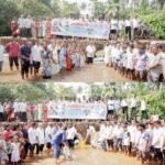 🛑भाजप प्रदेशाध्यक्ष रविंद्र चव्हाण यांच्या आदेशानुसार, पालकमंत्री नितेश राणे यांच्या मार्गदर्शनाखाली युवा नेते विशाल परब यांनी शेतकऱ्यांच्या बांधावर जाऊन घातला पहिला वनराई बंधारा.